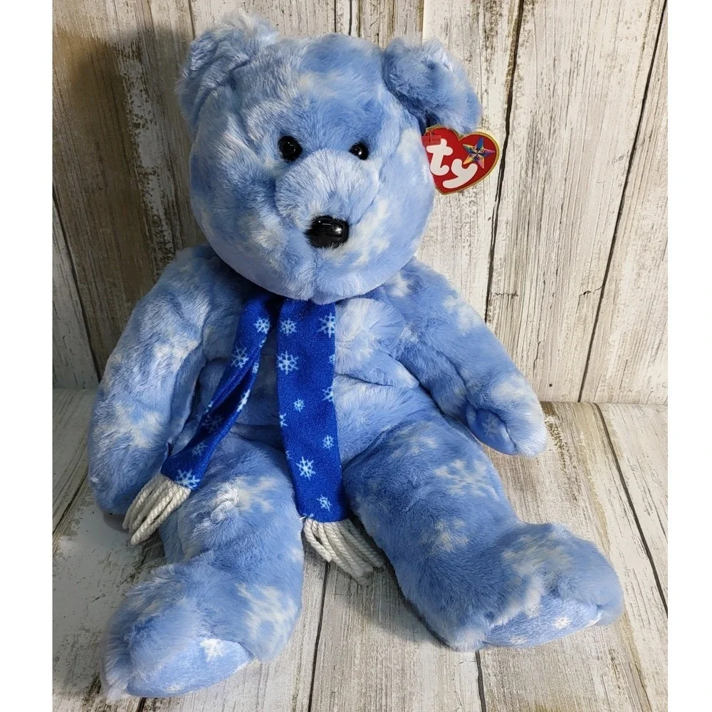 Ty Beanie Buddies Plush Bear Lot Peace Tie-Dye Halo Angel 1999 Holiday Teddy 3pc